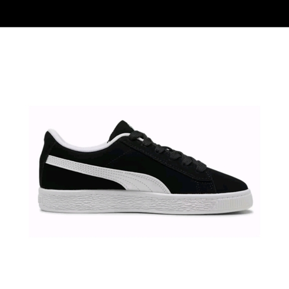 Puma Suede Jr. Sneakers - Black/White 355110-01 - Picture 8 of 8